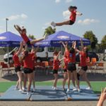 Cheerleader beim Auftritt in Fulda-Münsterfeld