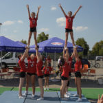 Cheerleader beim Auftritt in Fulda-Münsterfeld