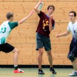 Ultimate Frisbee Abteilung beim Training