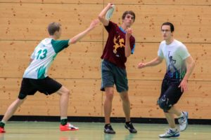 Ultimate Frisbee Abteilung beim Training