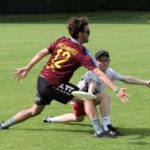 Ultimate Frisbee Abteilung beim Training