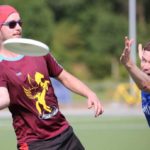 Ultimate Frisbee Abteilung beim Training