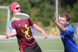 Ultimate Frisbee Abteilung beim Training