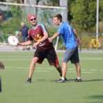 Ultimate Frisbee Abteilung beim Training