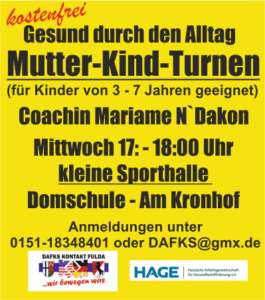 Mutter-Kind-Turnen, neu 26.01.2023