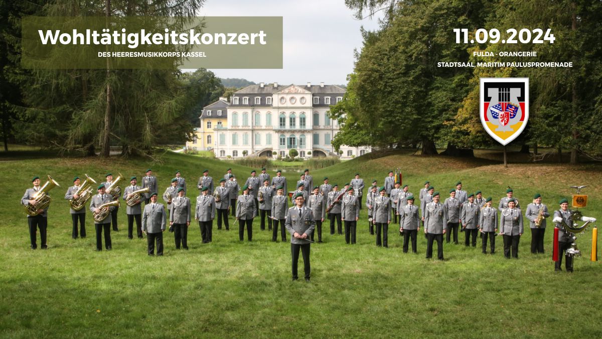 Wohltätigkeitskonzert des Heeresmusikkorps Kassel am 11.09.2024 in Fulda