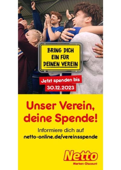 Netto. Unser Verein - deine Spende